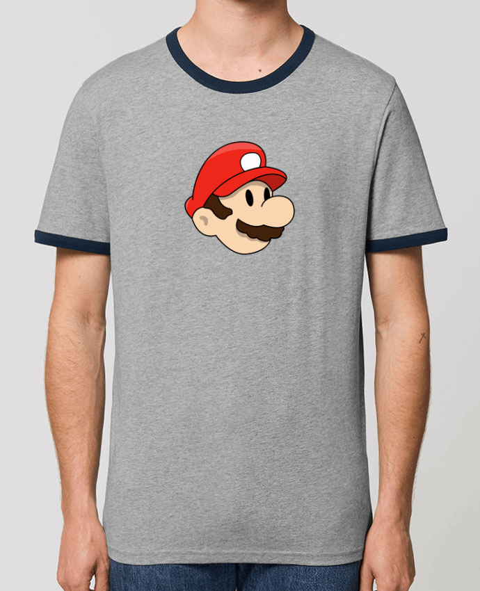 Unisex ringer t-shirt Ringer Mario Duo by tunetoo