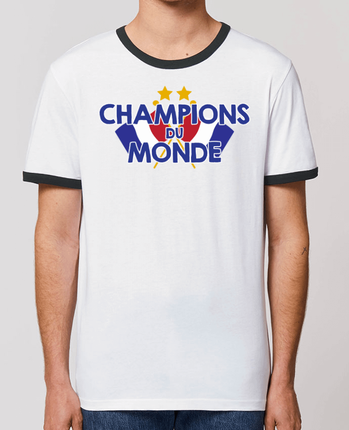 T-Shirt Contrasté Unisexe Stanley RINGER Champions du monde by tunetoo