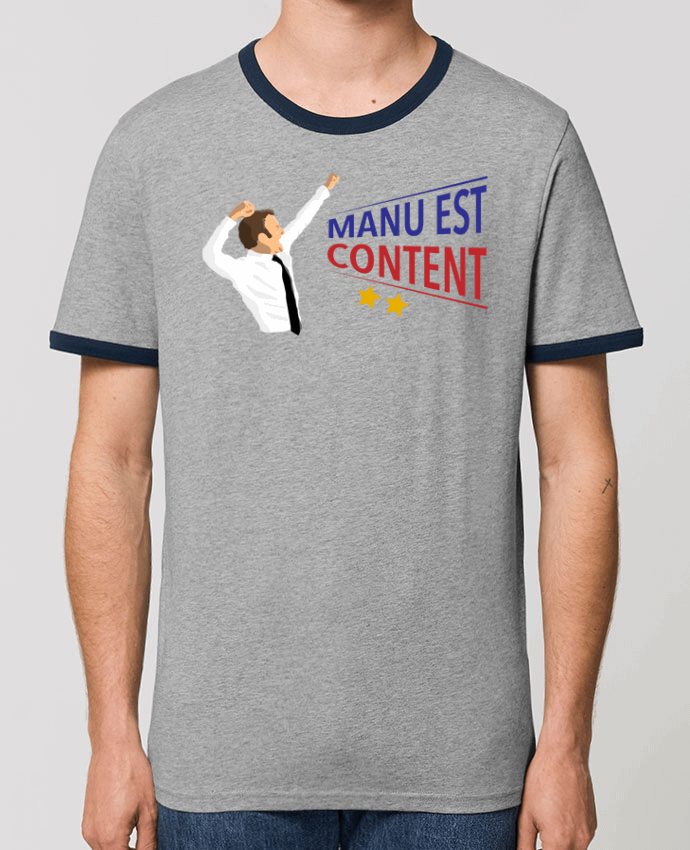 Unisex ringer t-shirt Ringer Célébration Macron by tunetoo