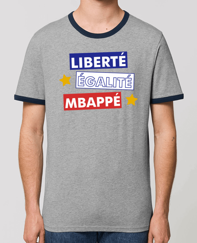 Unisex ringer t-shirt Ringer Equipe de France MBappé by tunetoo