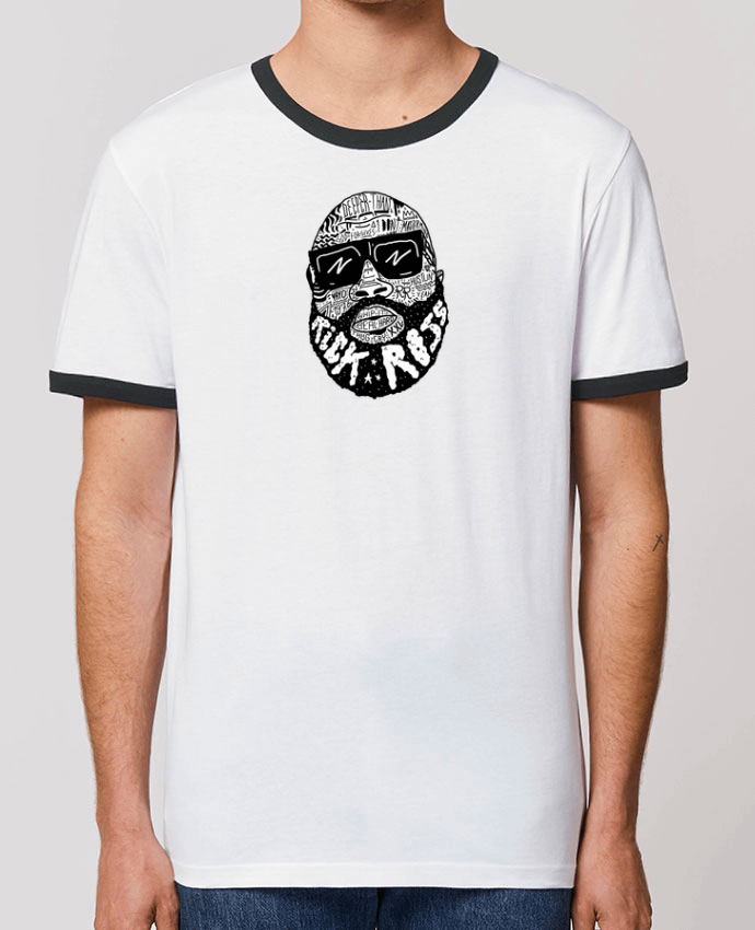T-Shirt Contrasté Unisexe Stanley RINGER Rick Ross head by Nick cocozza