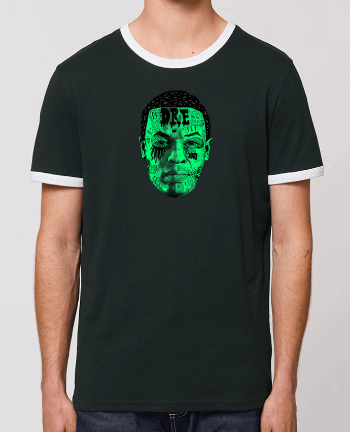 Unisex ringer t-shirt Ringer Dr.Dre head by Nick cocozza