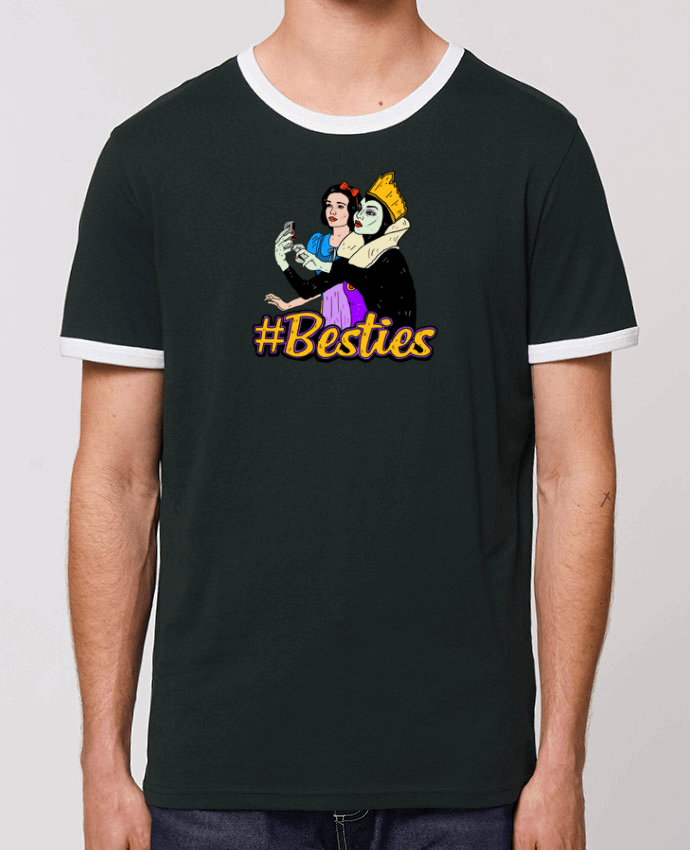 T-Shirt Contrasté Unisexe Stanley RINGER Besties Snow White by Nick cocozza
