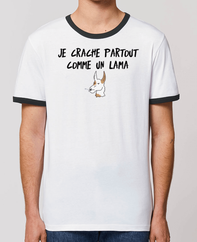 T-shirt Je crache comme un Lama Citation Dikkenek par tunetoo
