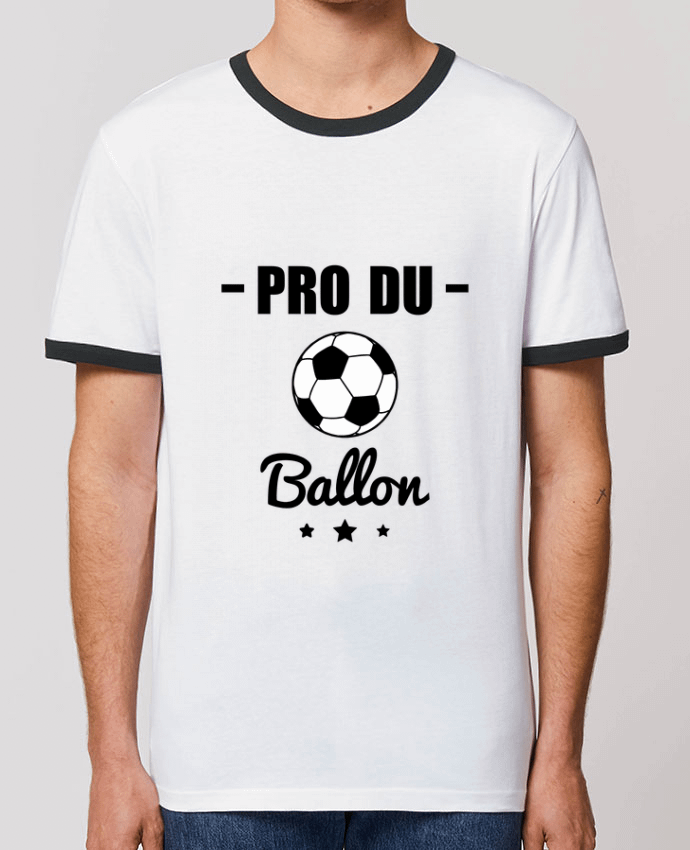 Unisex ringer t-shirt Ringer Pro du ballon de football by Benichan