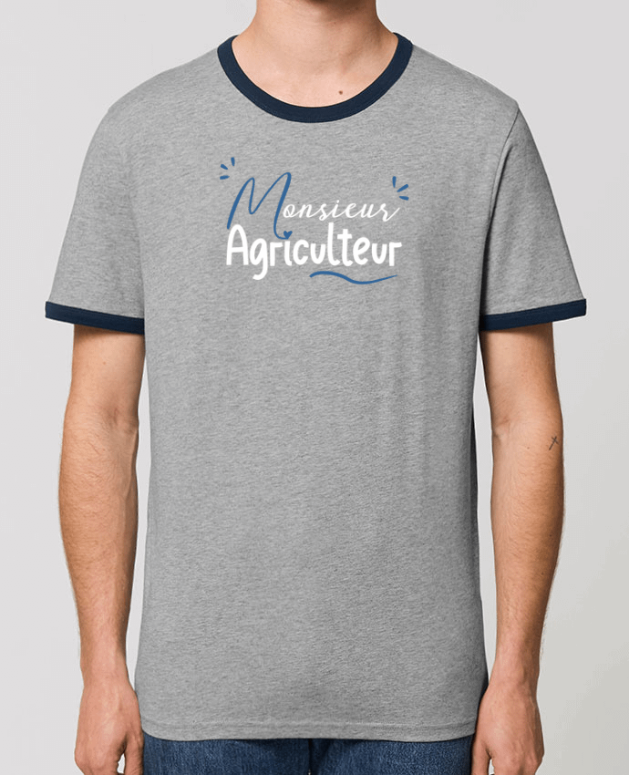 Unisex ringer t-shirt Ringer Monsieur Agriculteur by Original t-shirt