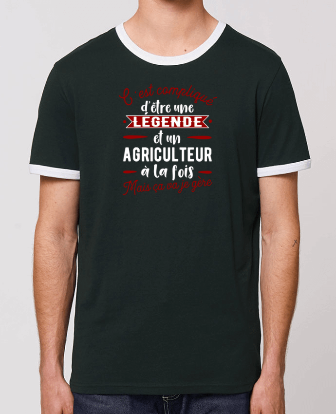 Unisex ringer t-shirt Ringer Légende et agriculteur by Original t-shirt