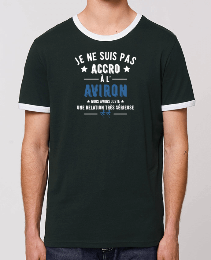 Unisex ringer t-shirt Ringer Accro à l'aviron by Original t-shirt