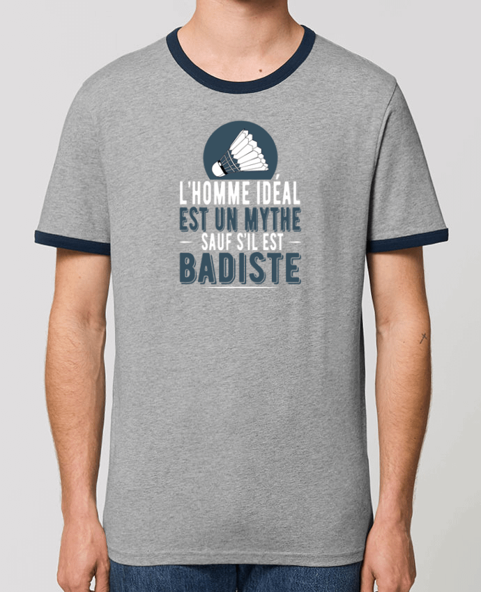 Unisex ringer t-shirt Ringer Homme Badiste Badminton by Original t-shirt