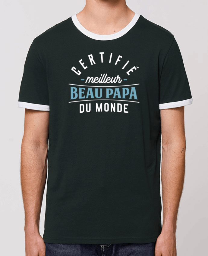 CAMISETA BORDES EN CONTRASTE UNISEX Stanley RINGER Meilleur beau papa por Original t-shirt