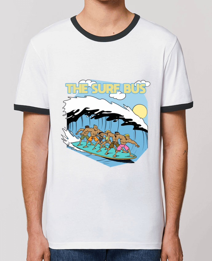 CAMISETA BORDES EN CONTRASTE UNISEX Stanley RINGER The Surf Bus por Tomi Ax - tomiax.fr