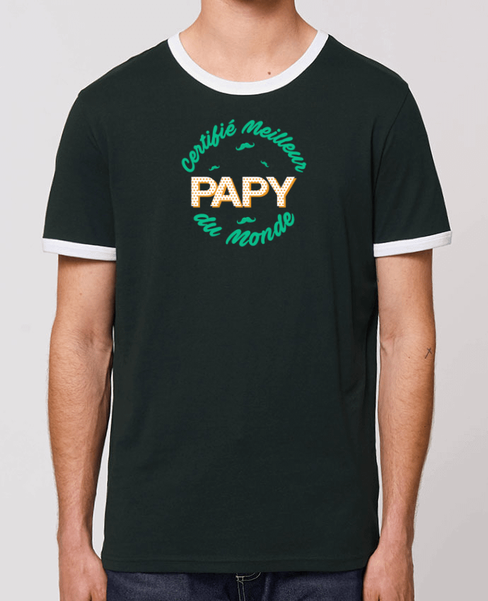 T-shirt Certifié meilleur papy du monde par tunetoo
