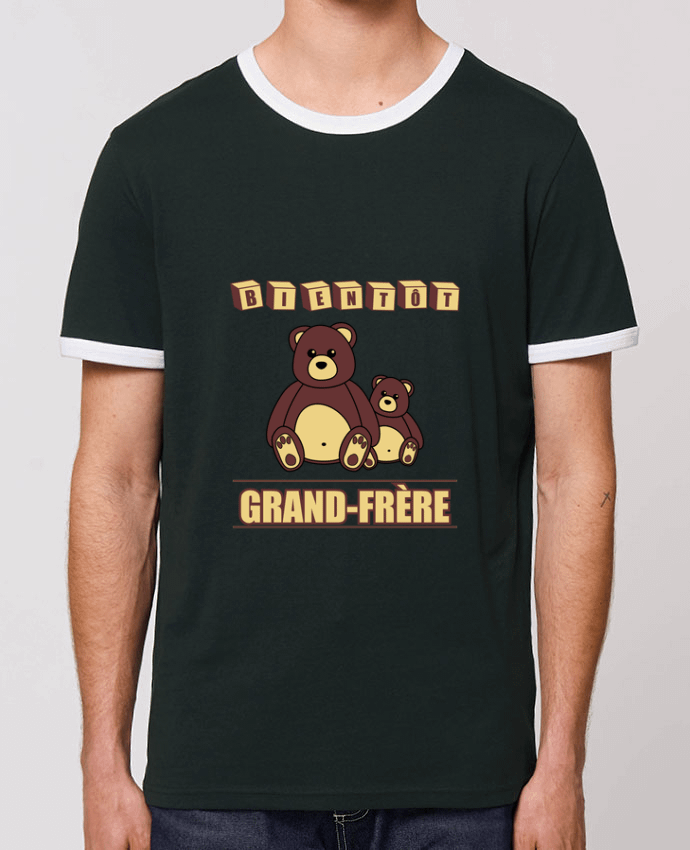 T-shirt Bientôt Grand-Frère avec ours en peluche mignon par Benichan