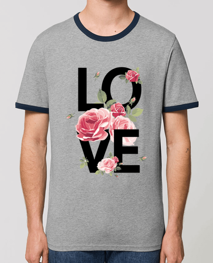 Unisex ringer t-shirt Ringer Love by Jacflow