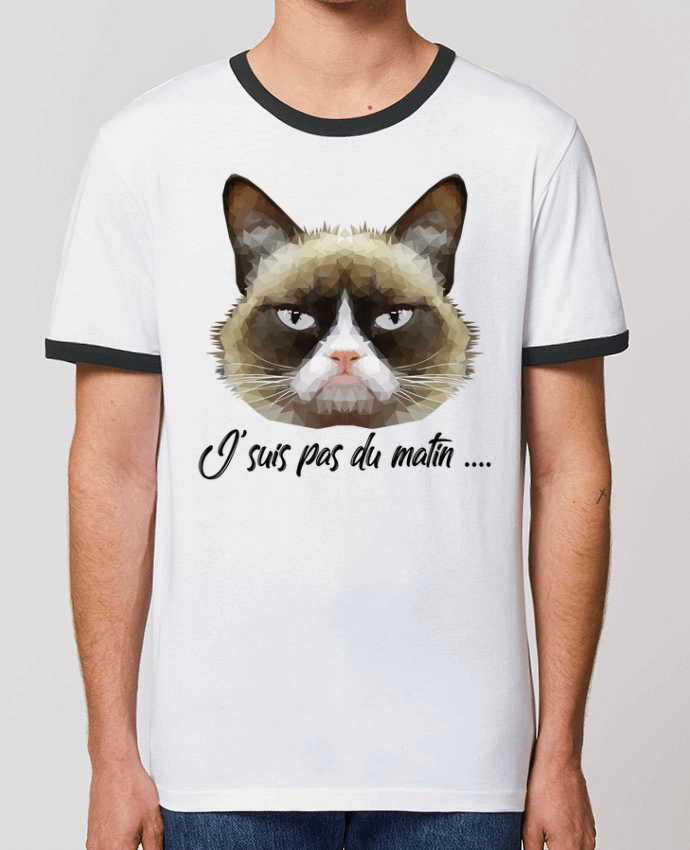 T-shirt je suis pas du matin par DesignMe
