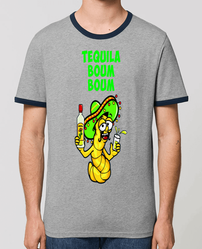 T-Shirt Contrasté Unisexe Stanley RINGER Tequila boum boum by mollymolly