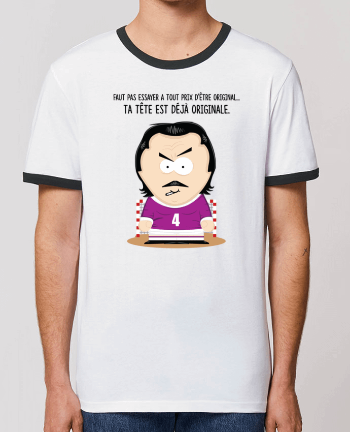T-Shirt Contrasté Unisexe Stanley RINGER Dikkenek South Park by PTIT MYTHO