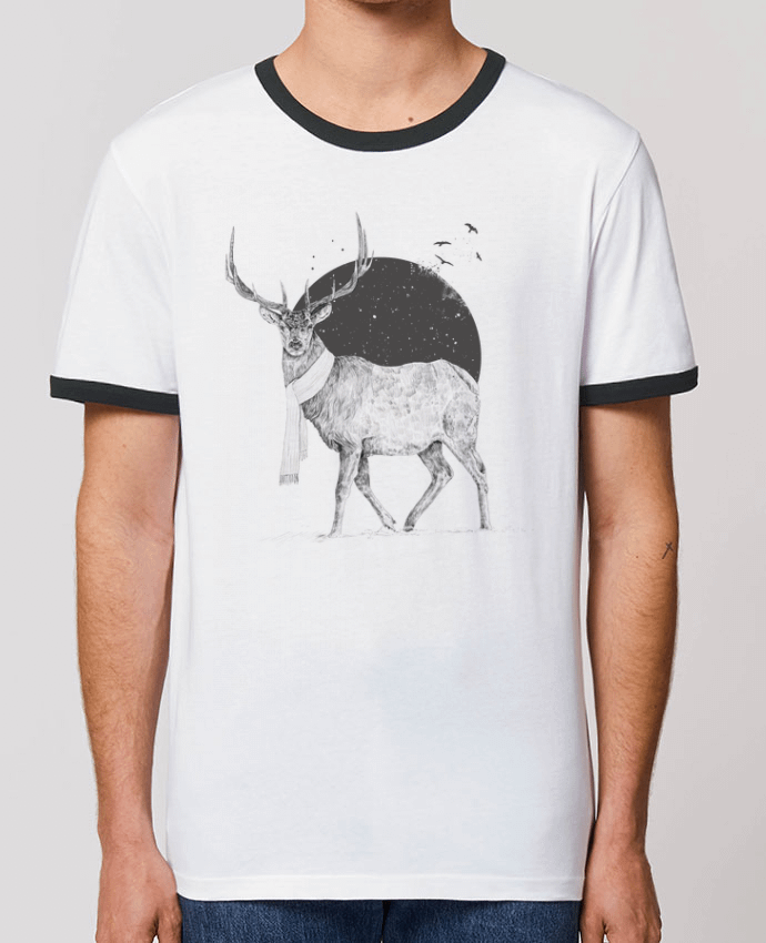 T-Shirt Contrasté Unisexe Stanley RINGER Winter is all around by Balàzs Solti