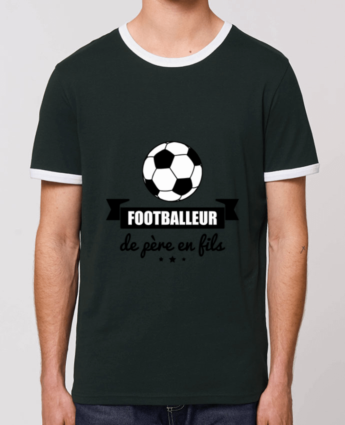 T-shirt Footballeur de père en fils, foot, football par Benichan