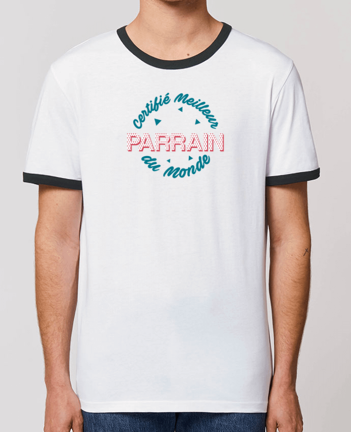 T-Shirt Contrasté Unisexe Stanley RINGER Certifié meilleur byrain du monde by tunetoo