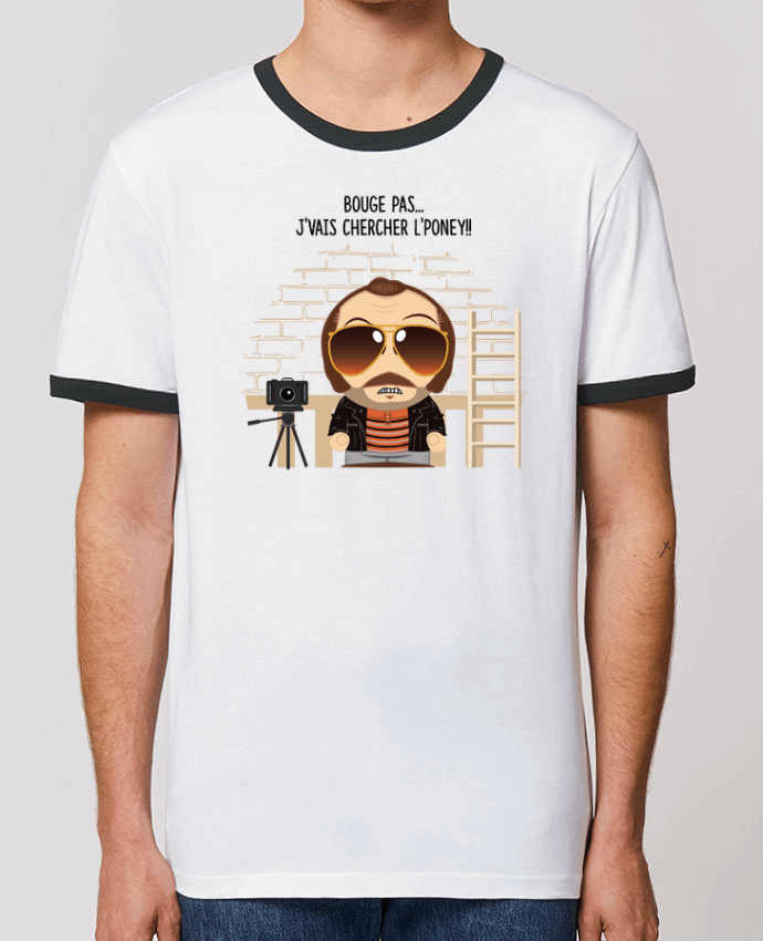 T-Shirt Contrasté Unisexe Stanley RINGER Claudy Focan et le Poney by PTIT MYTHO
