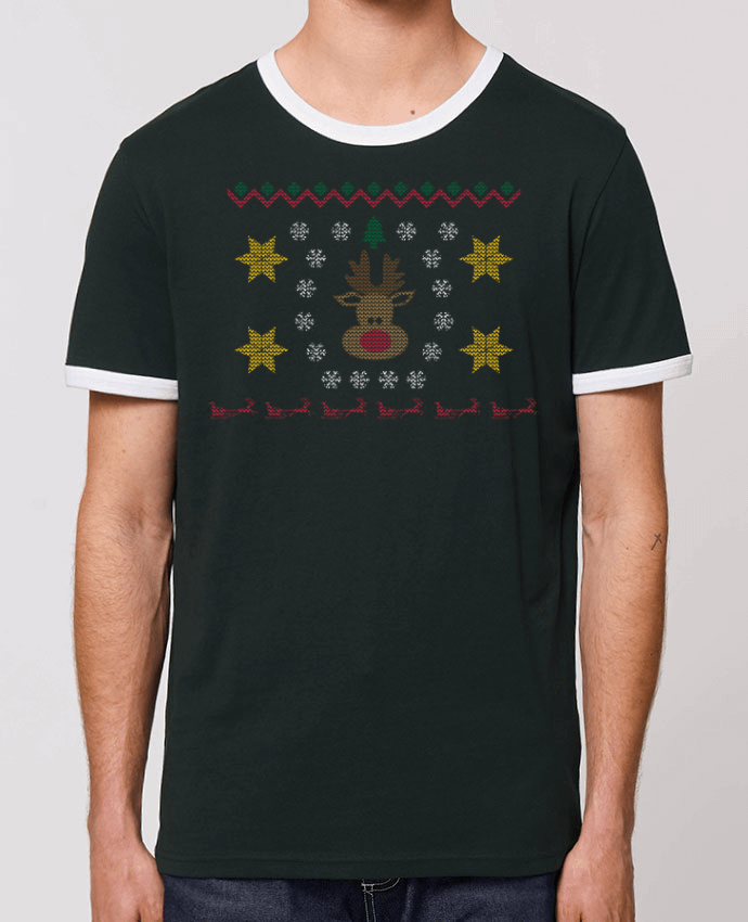 T-shirt Renne de noël - Pull moche (ugly sweater) par tunetoo