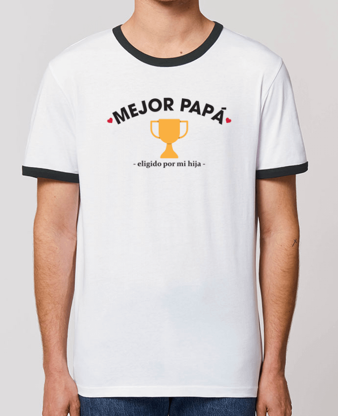 Unisex ringer t-shirt Ringer Mejor papá - eligido po mi hija - by tunetoo