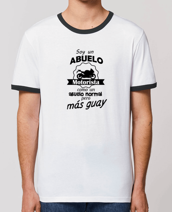 T-Shirt Contrasté Unisexe Stanley RINGER Abuelo motorista by tunetoo