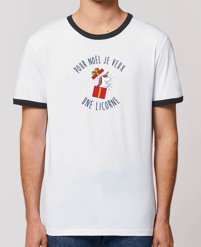 T-shirt Noël - Je veux une licorne par tunetoo
