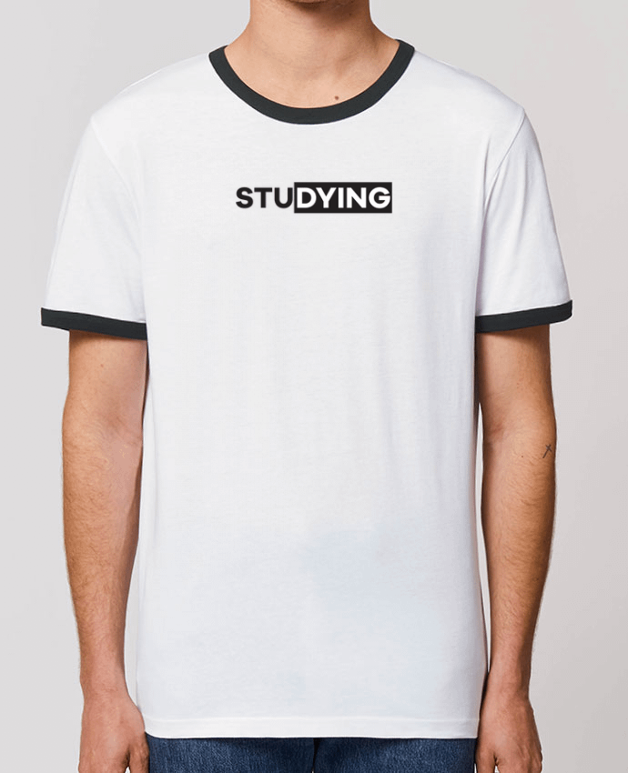 T-Shirt Contrasté Unisexe Stanley RINGER Studying by tunetoo