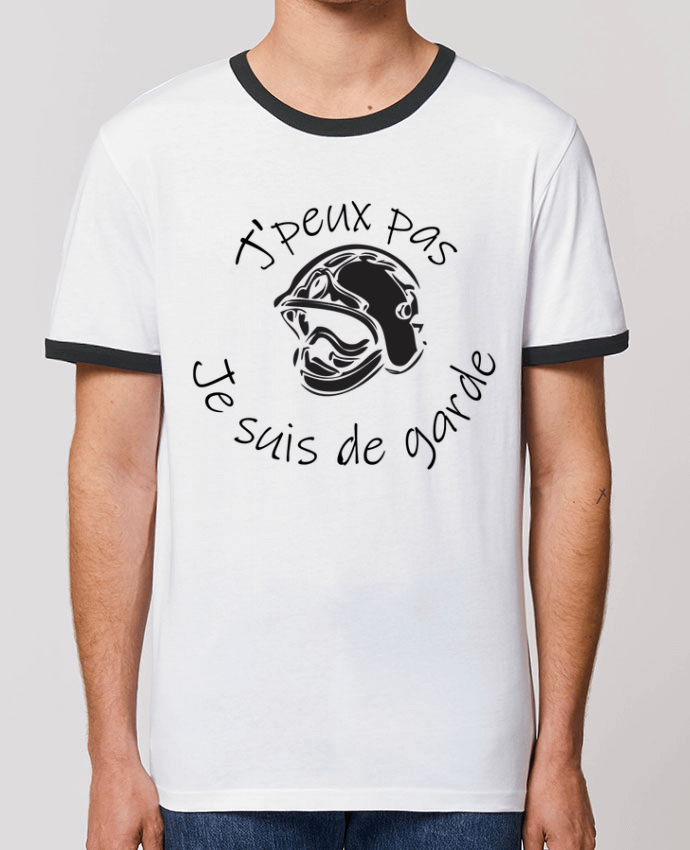T-shirt pompier - j'peux pas je suis de garde par jorrie