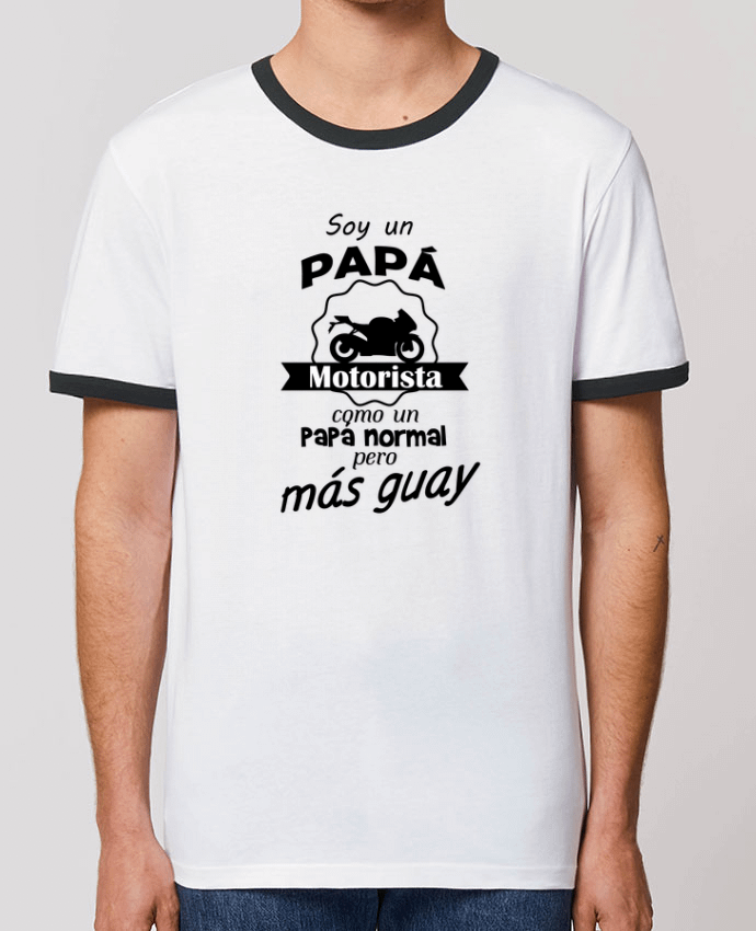 T-Shirt Contrasté Unisexe Stanley RINGER Papà motorista by tunetoo