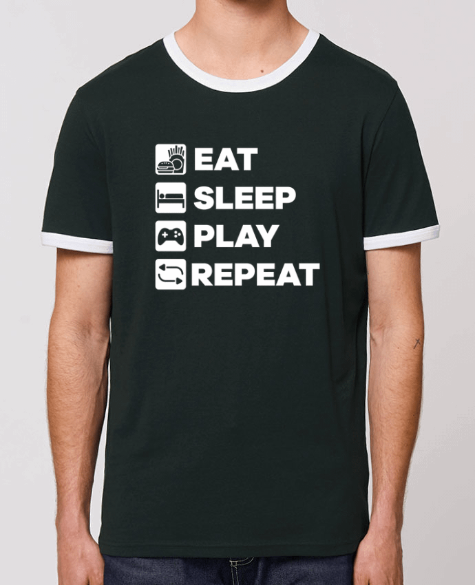 T-shirt Eat Sleep Play Replay par tunetoo