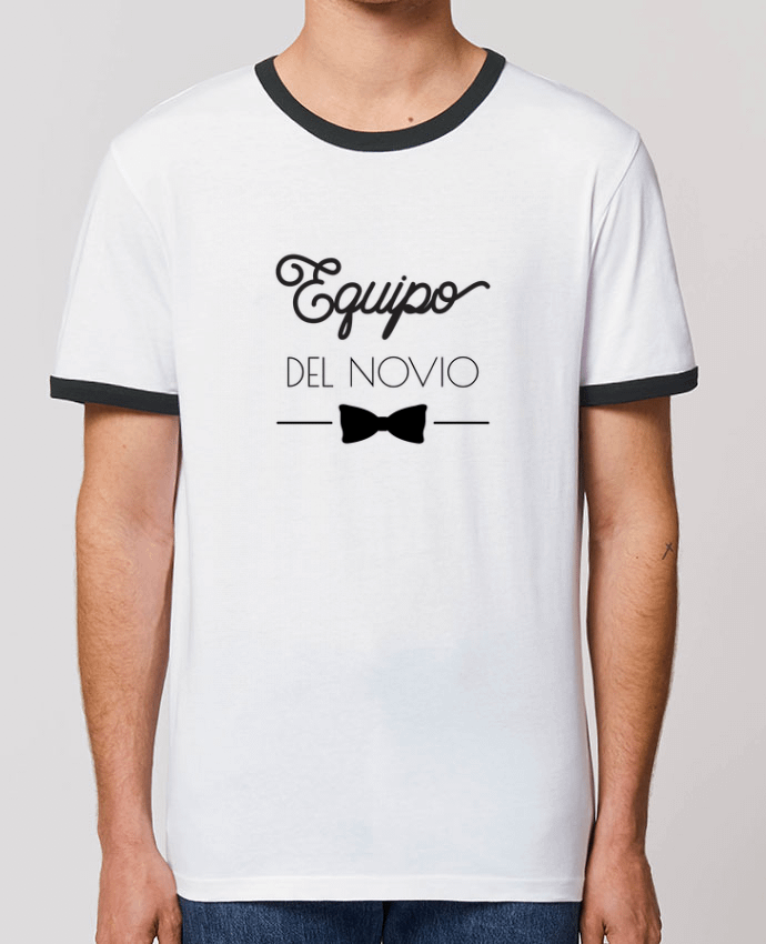 CAMISETA BORDES EN CONTRASTE UNISEX Stanley RINGER Equipo del novio por tunetoo