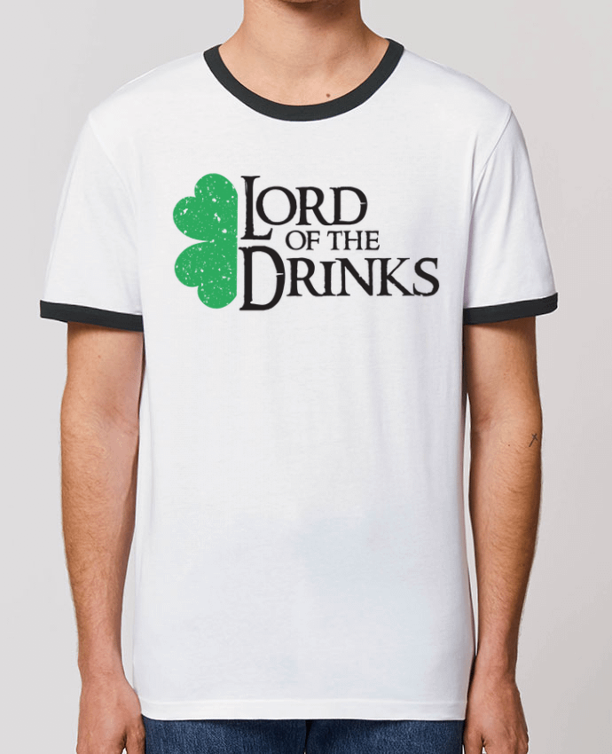 CAMISETA BORDES EN CONTRASTE UNISEX Stanley RINGER Lord of the Drinks por tunetoo