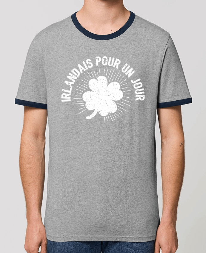 Unisex ringer t-shirt Ringer Irlandais pour un jour by tunetoo