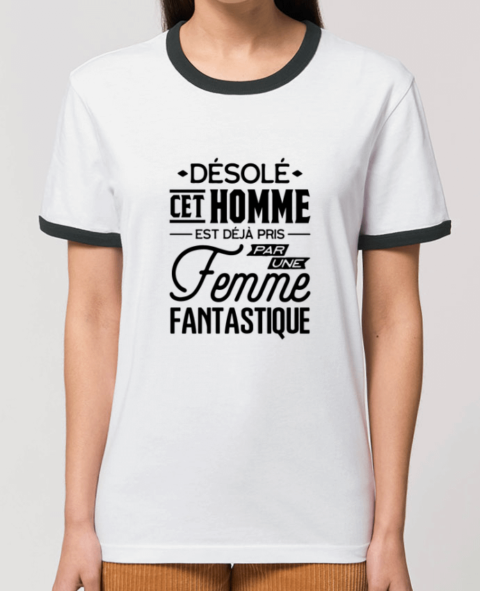 T-Shirt Contrasté Unisexe Stanley RINGER Une femme fantastique by Original t-shirt