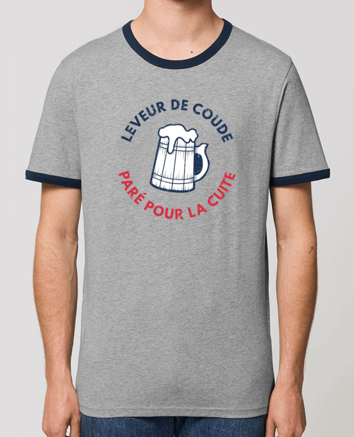 T-Shirt Contrasté Unisexe Stanley RINGER Leveur de coude - Paré pour la cuite by tunetoo