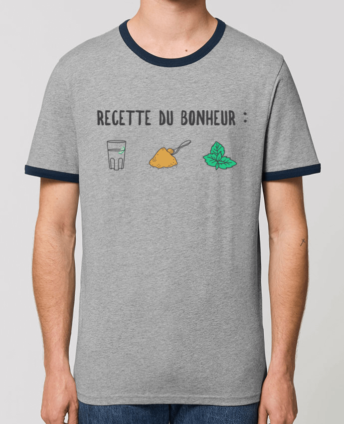 Unisex ringer t-shirt Ringer Recette du bonheur : Mojito by tunetoo