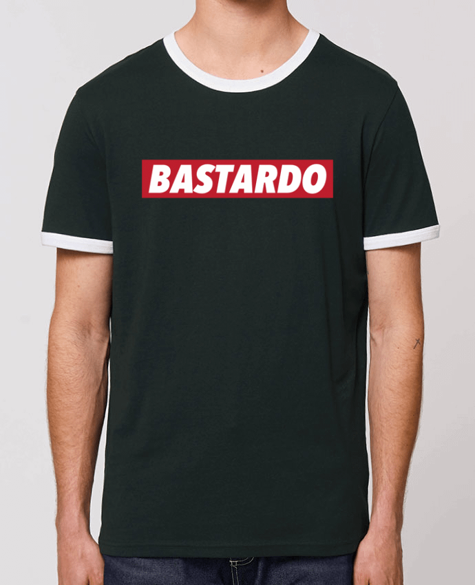 Unisex ringer t-shirt Ringer BASTARDO by tunetoo