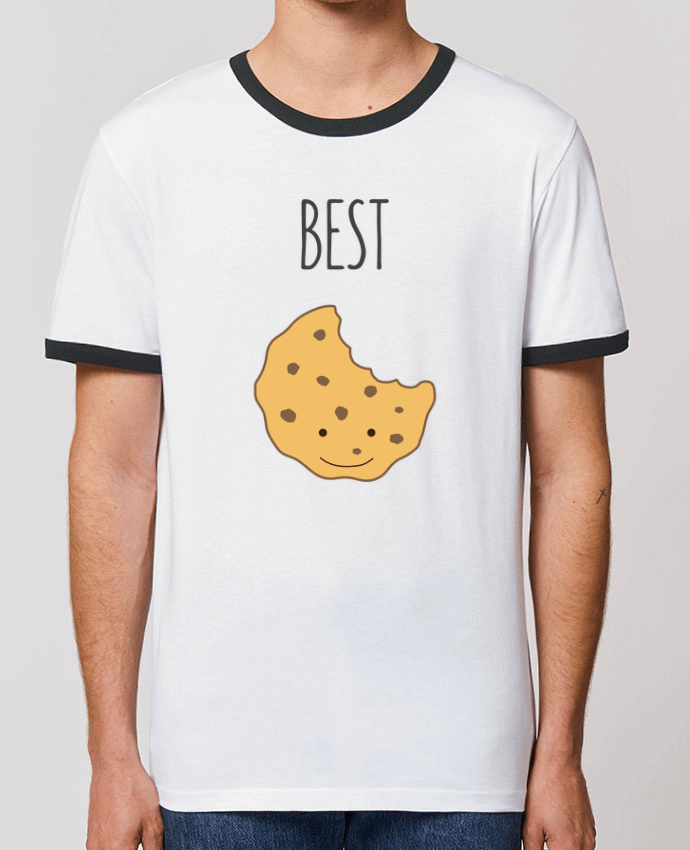 Unisex ringer t-shirt Ringer BFF - Cookies & Milk 1 by tunetoo