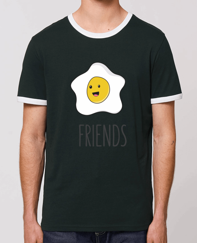 Unisex ringer t-shirt Ringer BFF - Bacon and egg 2 by tunetoo