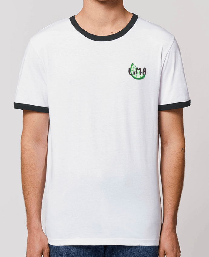 CAMISETA BORDES EN CONTRASTE UNISEX Stanley RINGER Tequila y lima 2 por tunetoo
