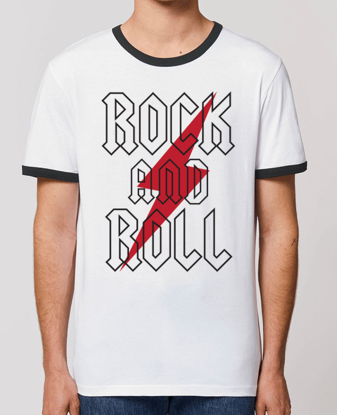 CAMISETA BORDES EN CONTRASTE UNISEX Stanley RINGER Rock And Roll por Freeyourshirt.com