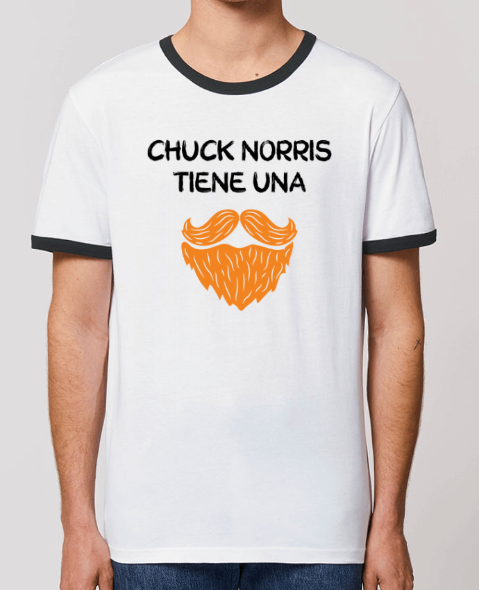 Unisex ringer t-shirt Ringer Chuck Norris - Barba by tunetoo