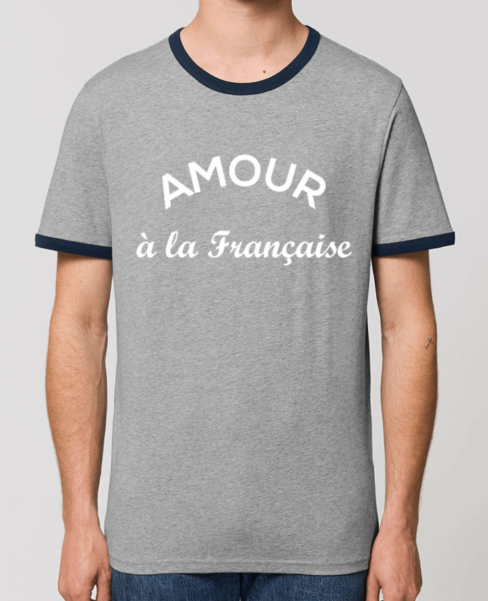 Unisex ringer t-shirt Ringer Amour à la française by tunetoo