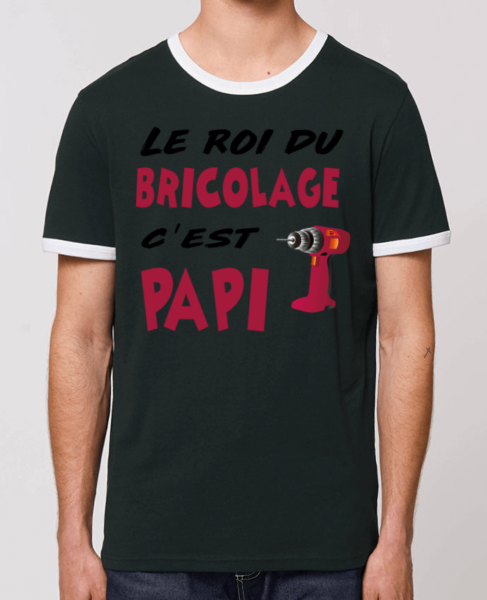 Unisex ringer t-shirt Ringer Papi bricoleur by jorrie