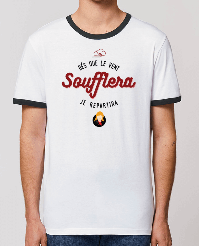 T-shirt RENAUD DES QUE LE VENT SOUFFLERA JE REPARTIRA par PTIT MYTHO