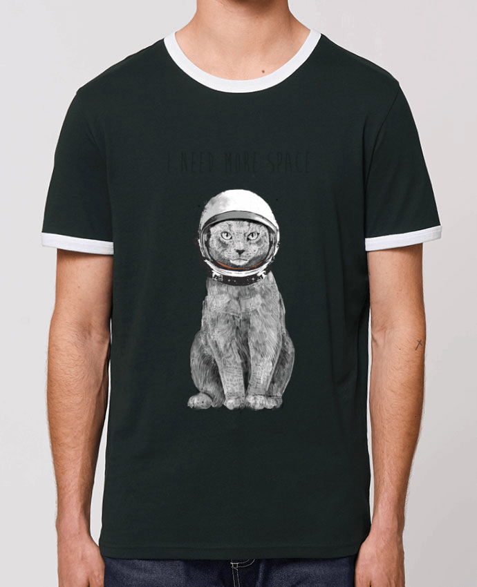 Unisex ringer t-shirt Ringer I need more space by Balàzs Solti