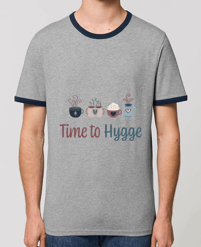 T-Shirt Contrasté Unisexe Stanley RINGER Time to Hygge by lola zia